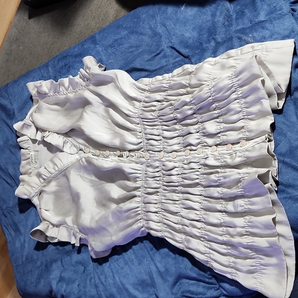 Angora large blouse top ◇